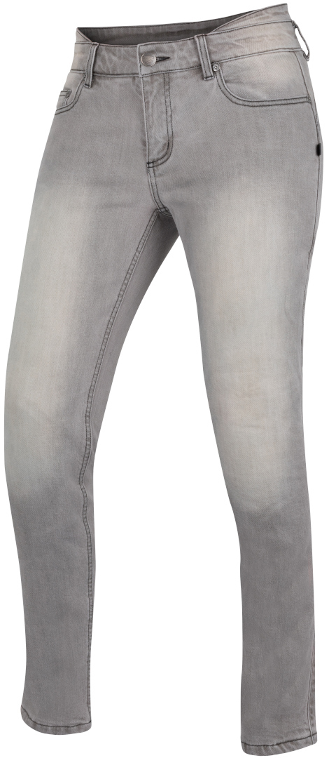 Женские мотоциклетные джинсовые брюки Bering Marlow с регулируемыми протекторами колена, серый