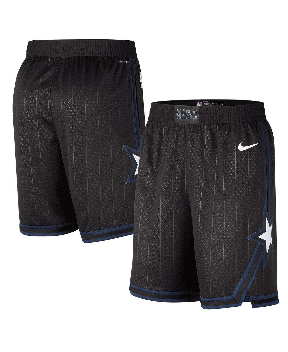 

Мужские черные шорты orlando magic 2022/23 city edition swingman Nike, черный