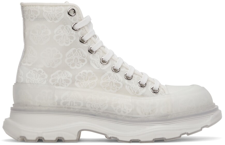

Высокие кроссовки Off-White с принтом Tread Slick Alexander McQueen