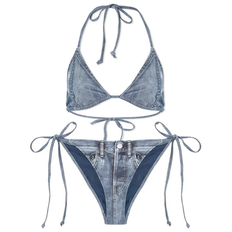 

Бикини Acne Studios Denim Print, синий