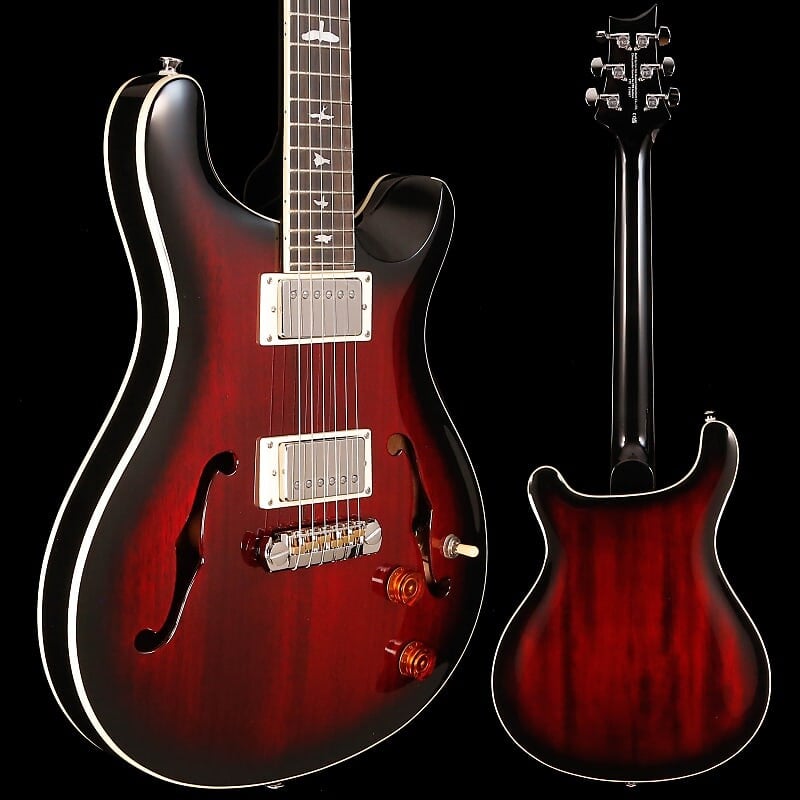 

PRS Paul Reed Smith SE Hollowbody Standard, широкая горловина, огненно-красный, 6 фунтов 1,3 унции Paul Reed Smith SE Hollowbody Standard, Wide Neck, Fire Red