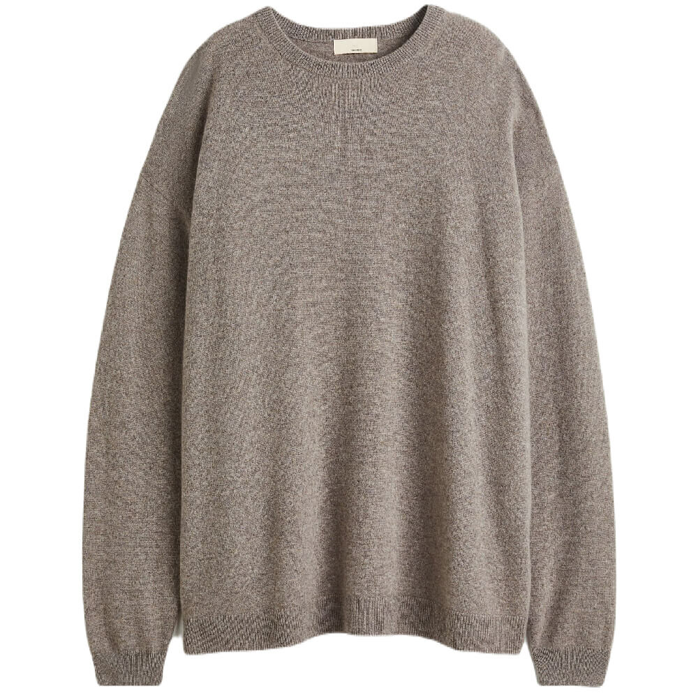 

Свитер H&M Oversized Cashmere, серо-коричневый