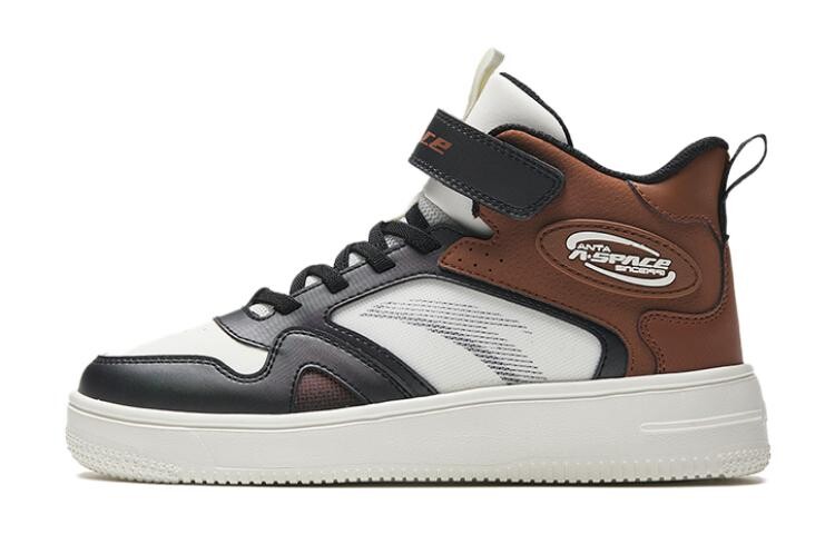 

Детские кроссовки для скейтбординга GS Mid-top, черные/белые/коричневые Anta Kids