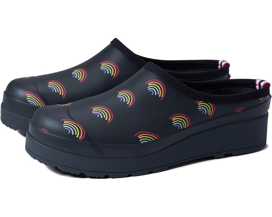 

Сабо Hunter Play Mini Rainbow Print Clog, цвет Mini Rainbow Print