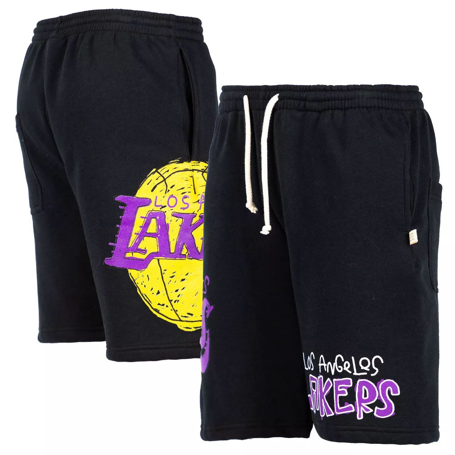 Мужские специальные черные шорты Los Angeles Lakers после школы