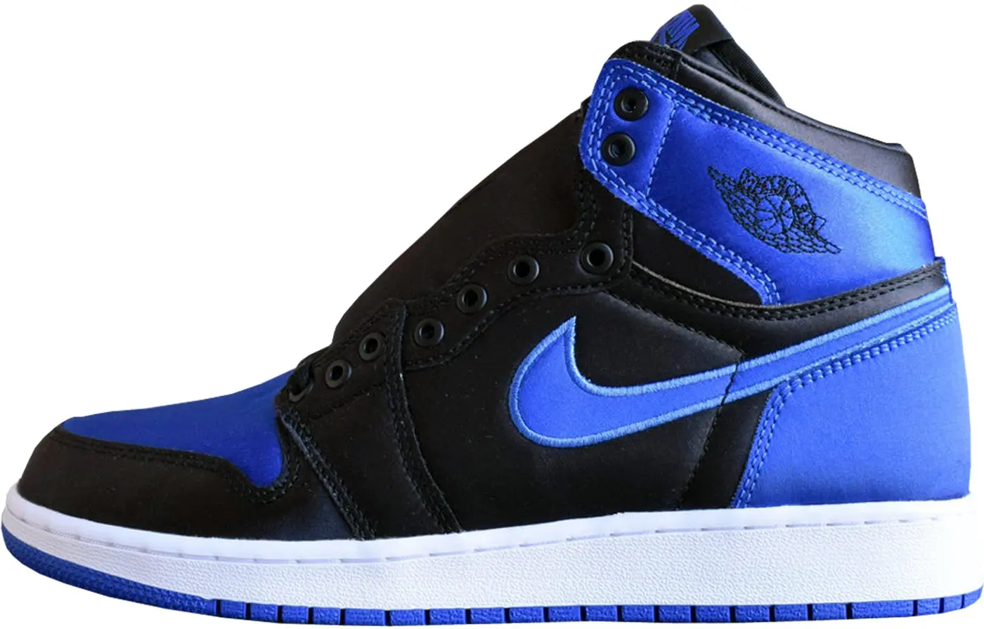

Сатиновые кроссовки Jordan 1 Retro Royal (GS)