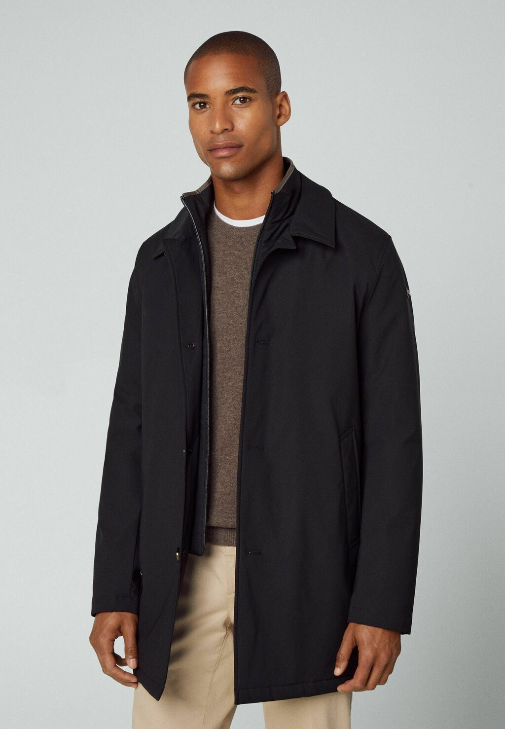 

Полупальто Classic Technical Hackett London, черный