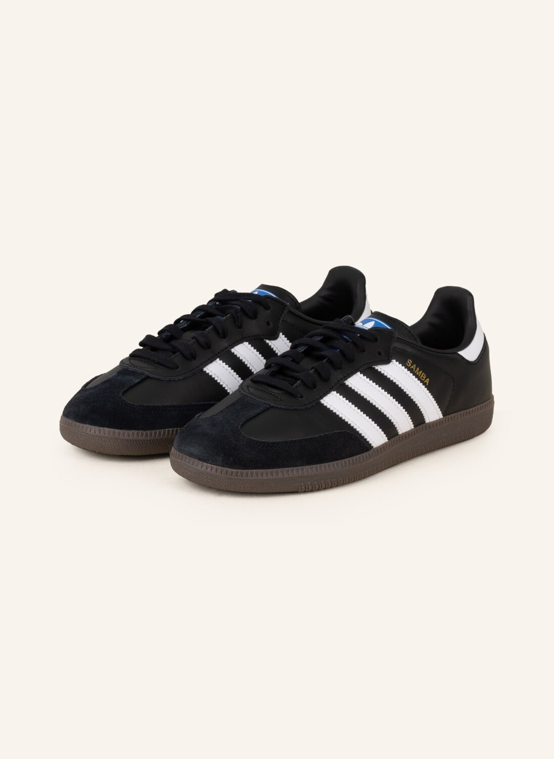 

Кроссовки samba adidas Originals, черный/белый