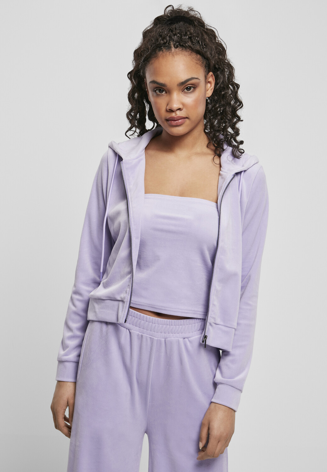 

Толстовка Urban Classics Zip Kapuzenpullover, цвет Flieder