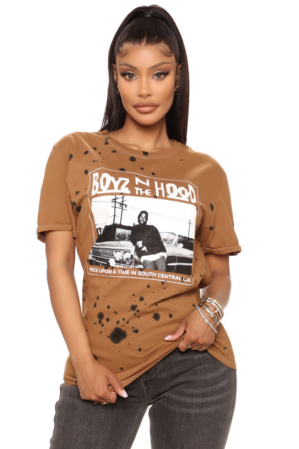 

Футболка Fashion Nova TSS1032A, коричневый