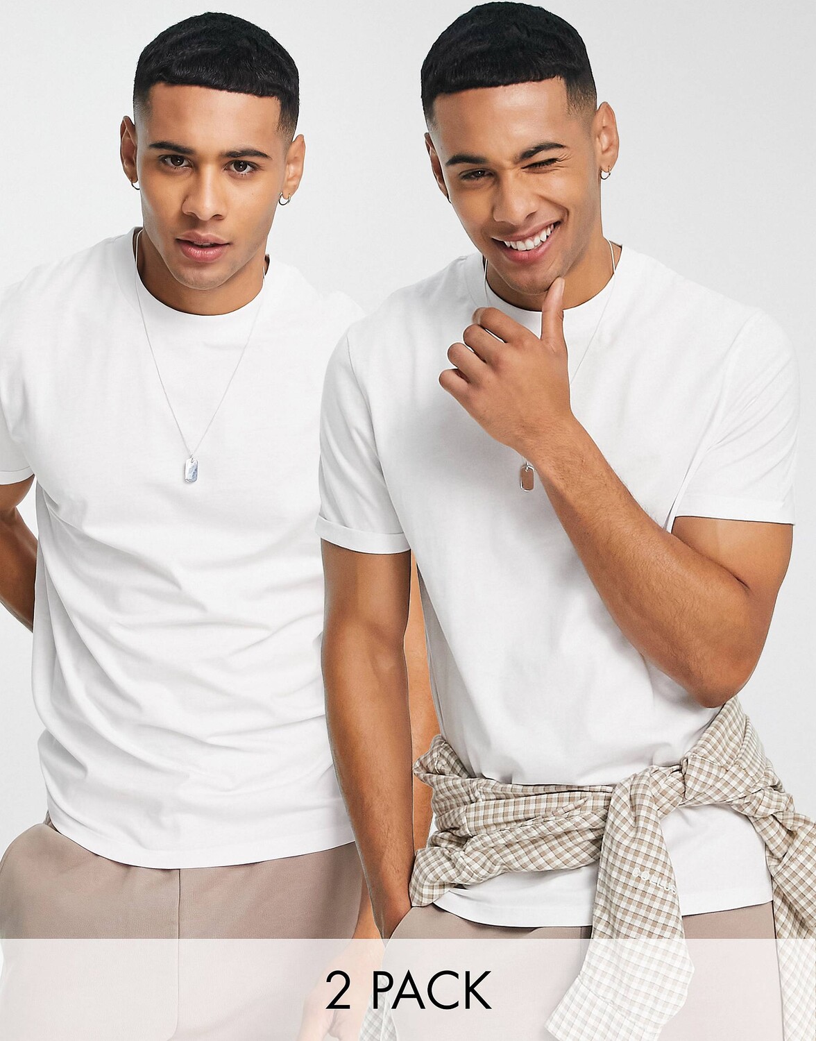 

Разноцветная футболка с отворотами ASOS DESIGN 2