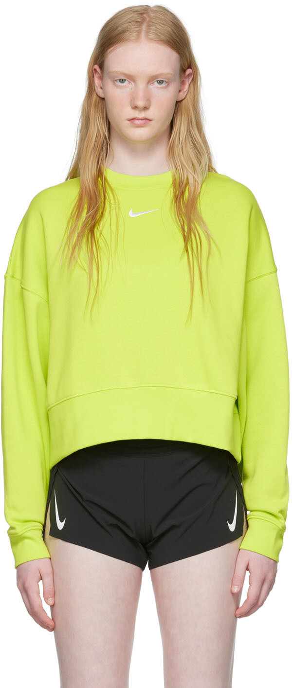

Зеленая хлопковая толстовка Nike