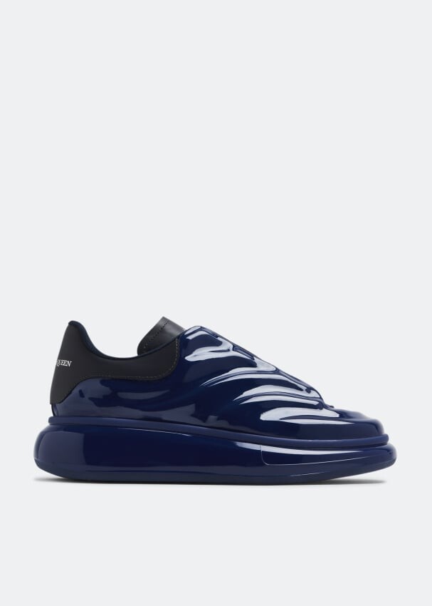 

Кроссовки ALEXANDER MCQUEEN Oversized gloss sneakers, синий