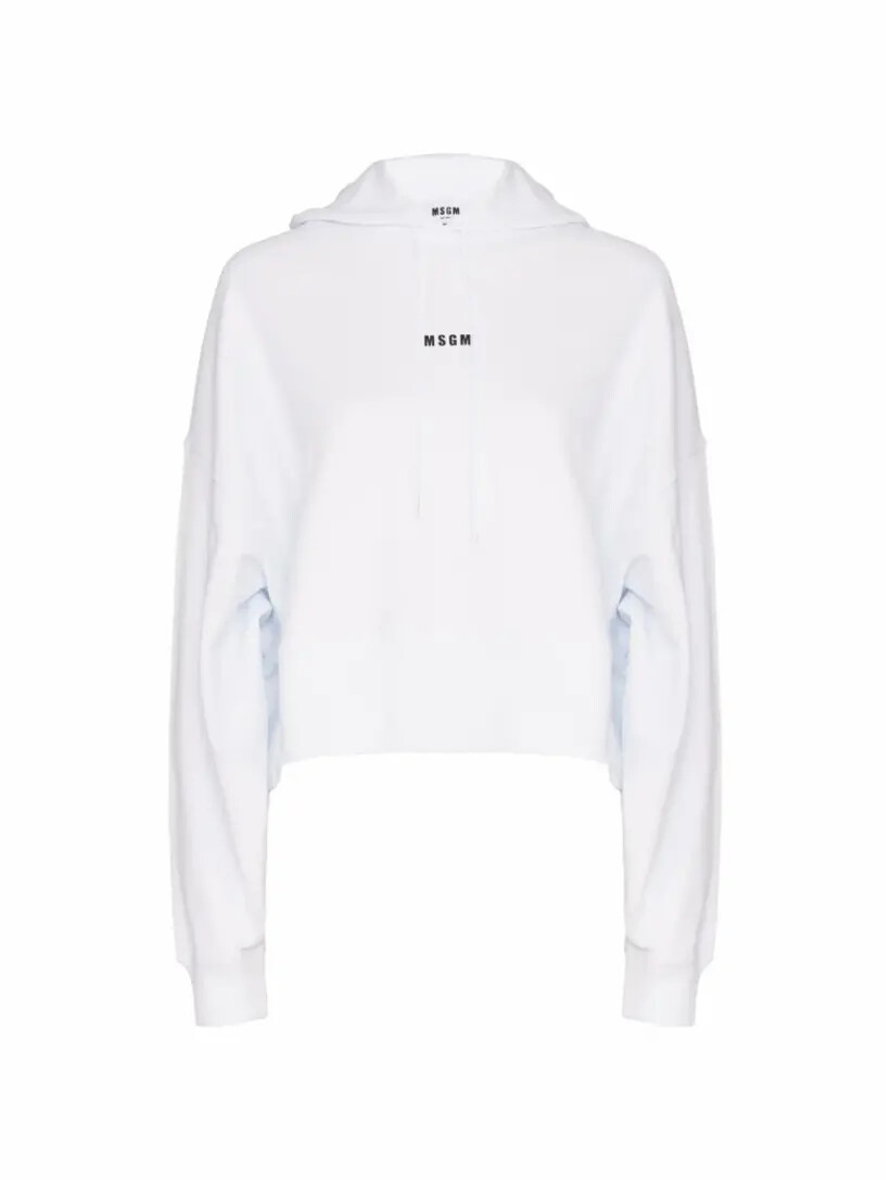 

Укороченное худи с логотипом MSGM