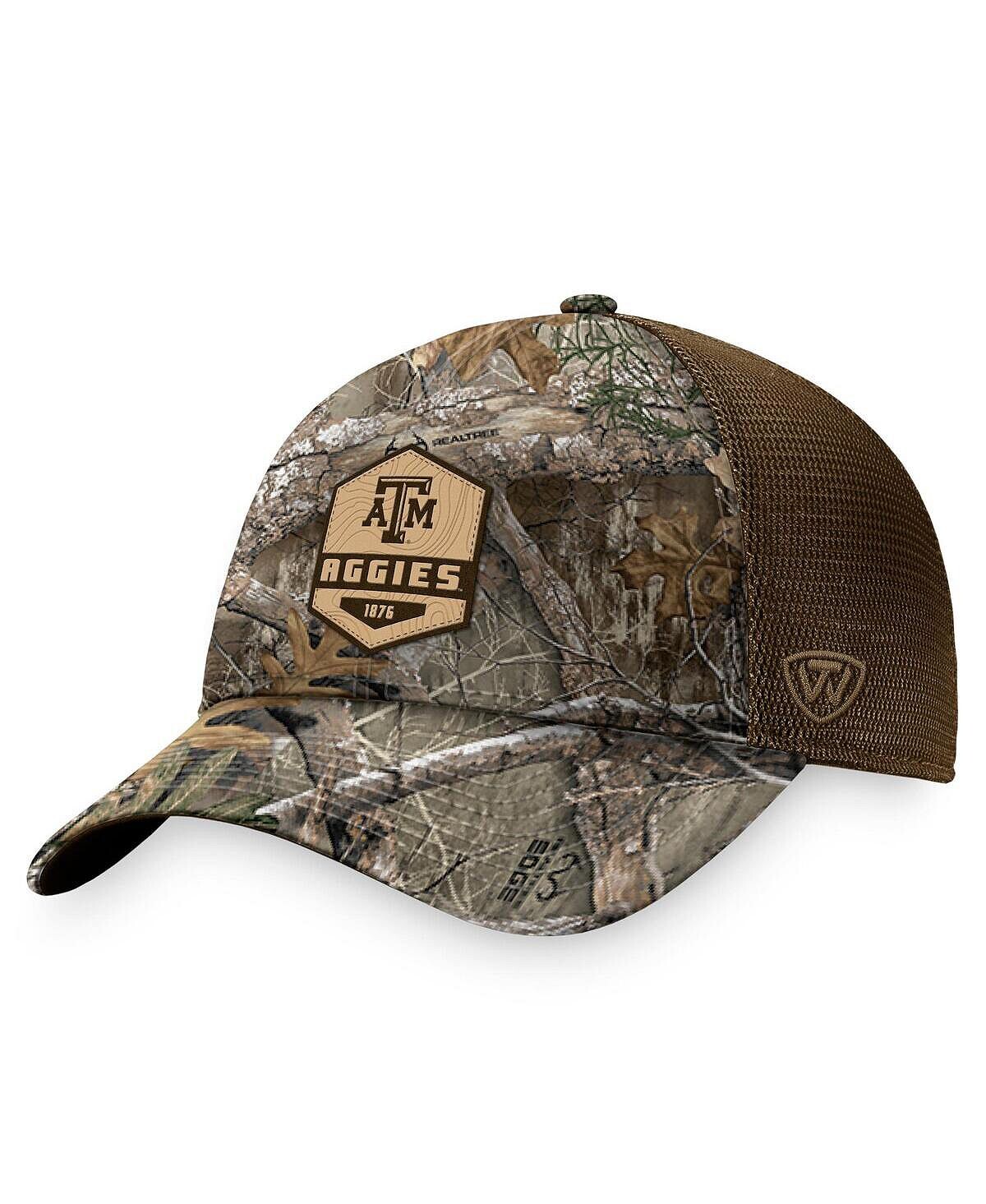 

Мужская кепка Snapback с камуфляжным принтом, коричневая Texas A&M Aggies Emprise Adventure Trucker Top of the World
