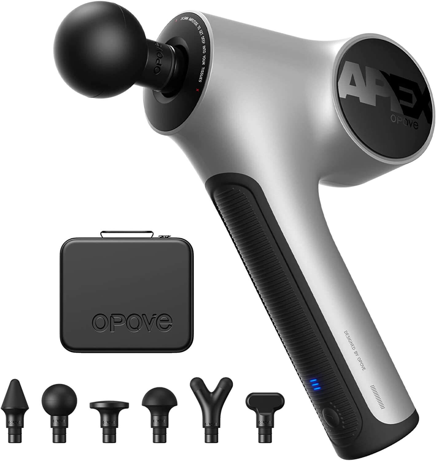 

Массажный пистолет Opove Apex Deep Tissue 14,5 мм, черный/серый