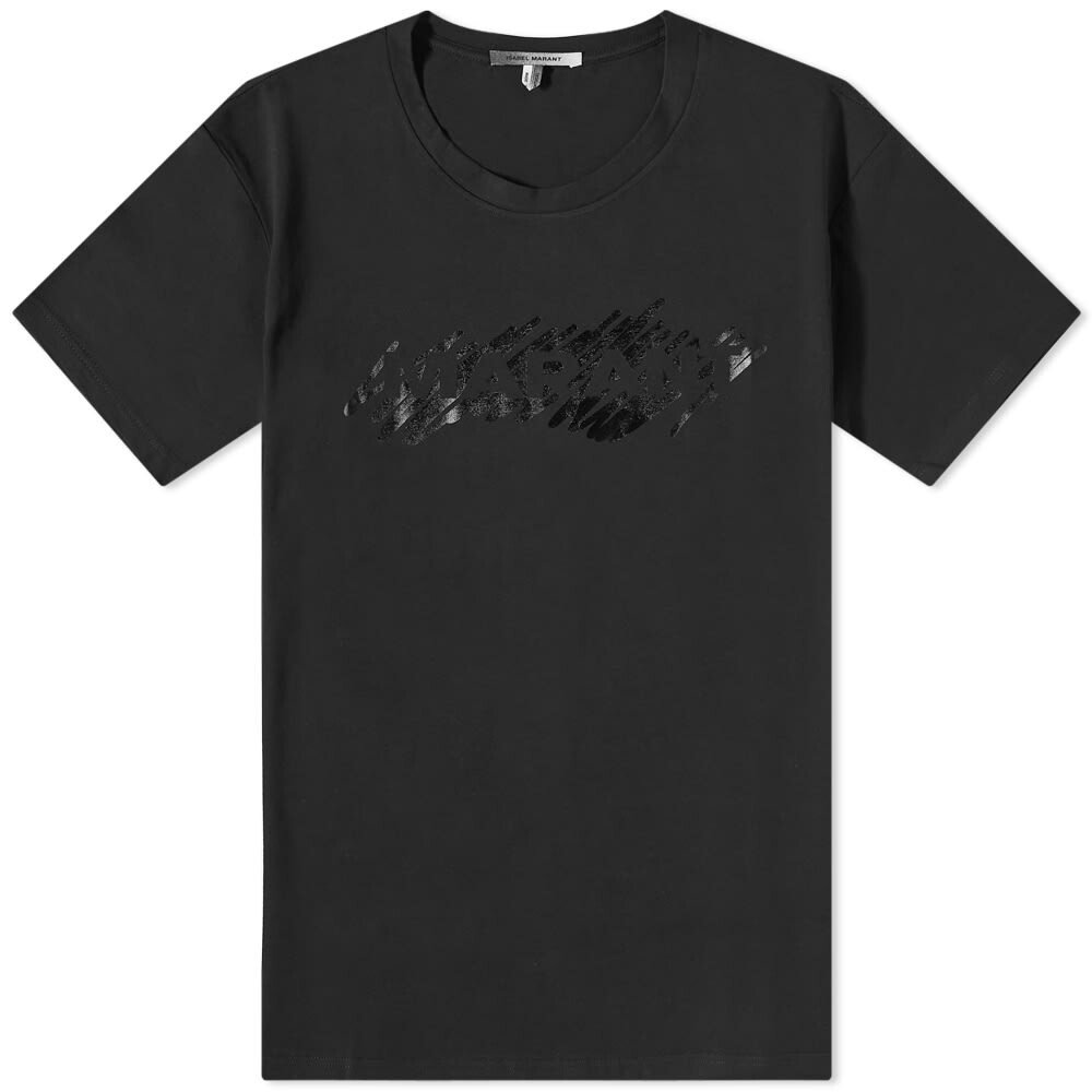 

Футболка Isabel Marant Hanorih Foil Logo tee, Черный