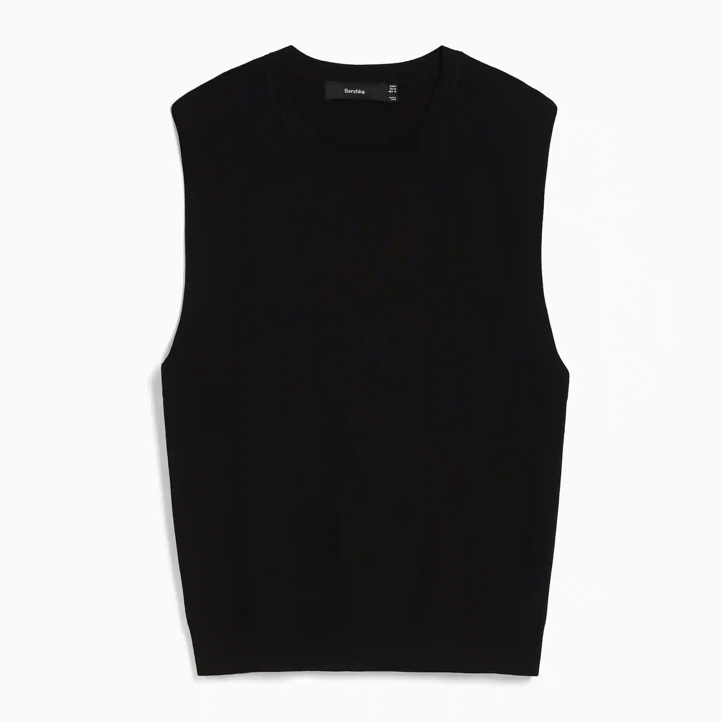 

Майка Bershka Sleeveless Knit, черный