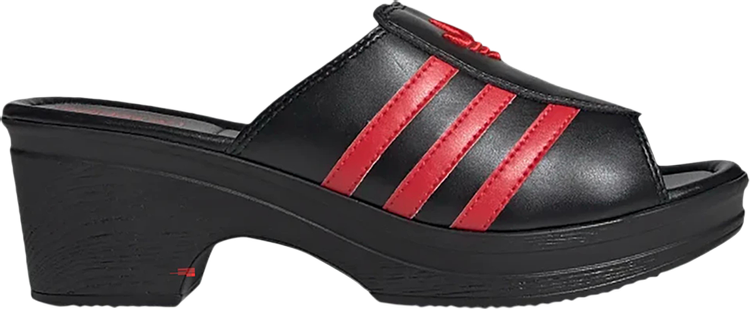 Adidas Lotta Volkova x Wmns Trefoil Logo Mule Black Red