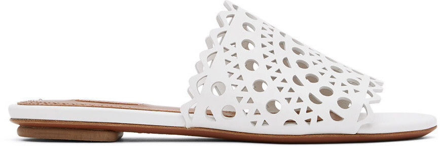 

Белые мюли на плоской подошве Vienne ALAÏA