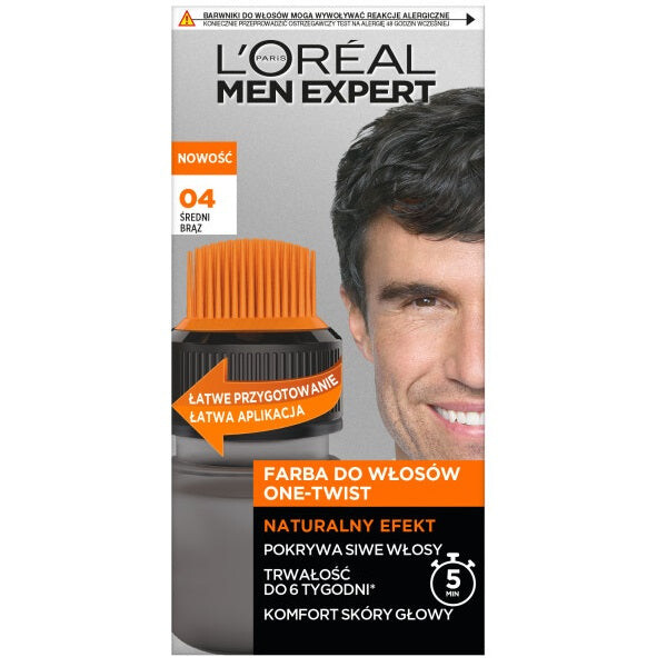 

L'Oreal Paris Краска для волос Men Expert One-Twist 04 Средне-Коричневый