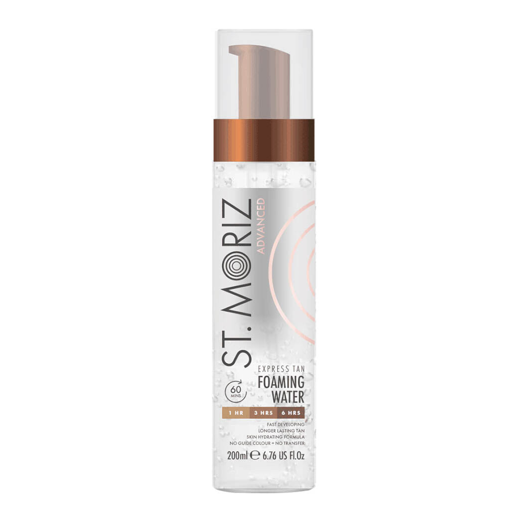 

St.Moriz Advanced Express Tan Foaming Water бесцветная пена-автозагар для тела и лица 200мл