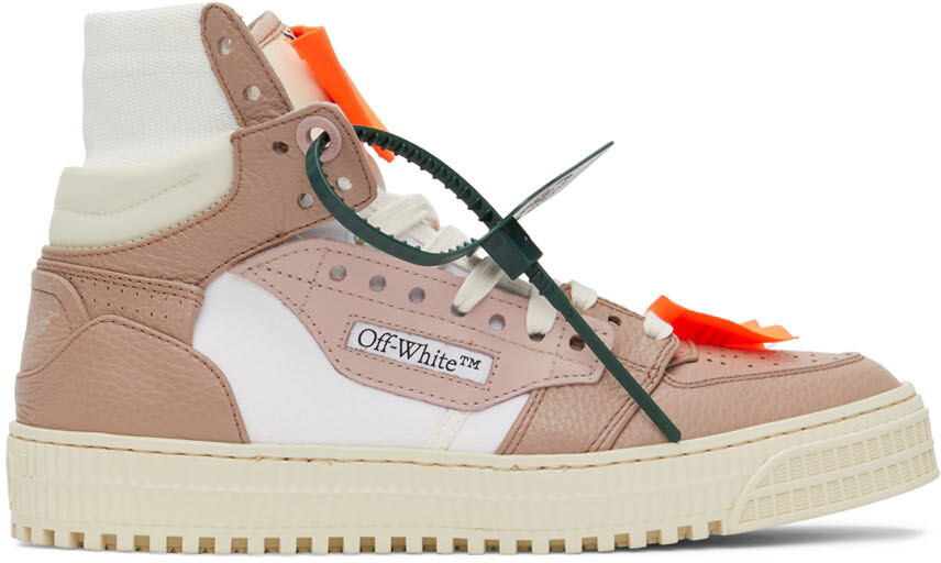 

Бежевые кожаные высокие кеды 3.0 Off Court Off-White