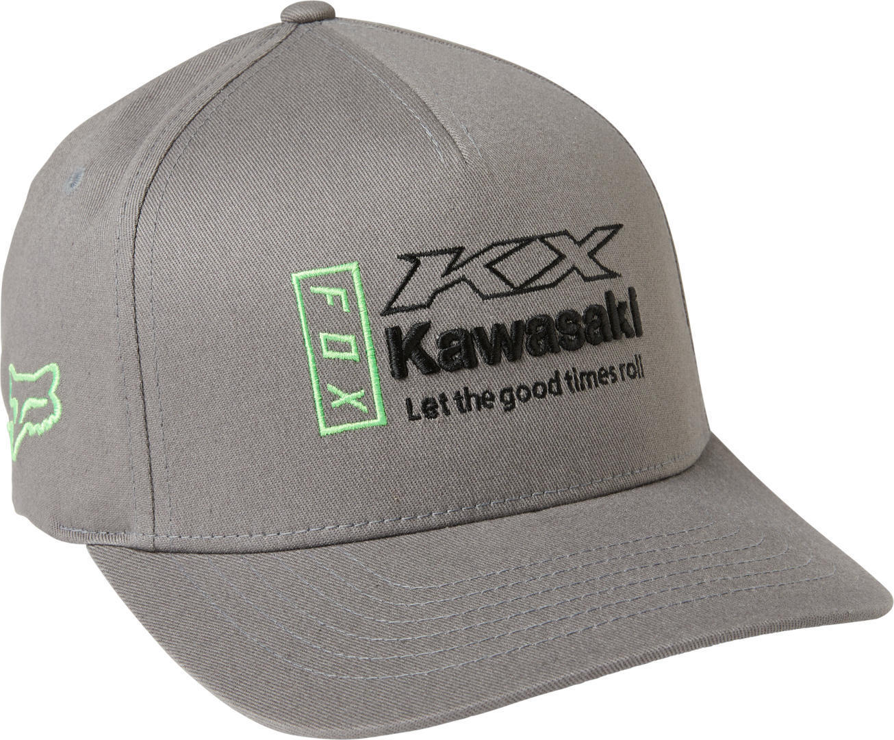 Шапка FOX Kawasaki Flexfit, серый шапка мужская demix серый