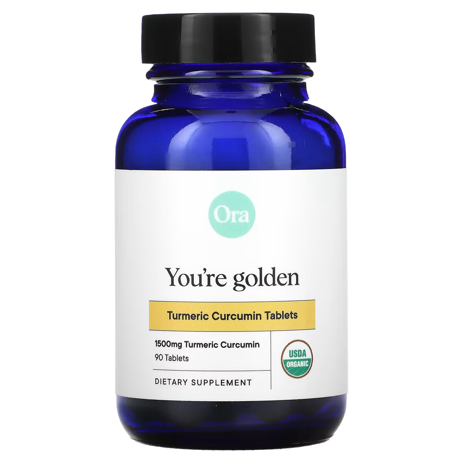 Ora, You Golden, органический куркумин из куркумы, 500 мг, 90 таблеток viva naturals органический куркумин из куркумы с черным перцем 500 мг 90 таблеток