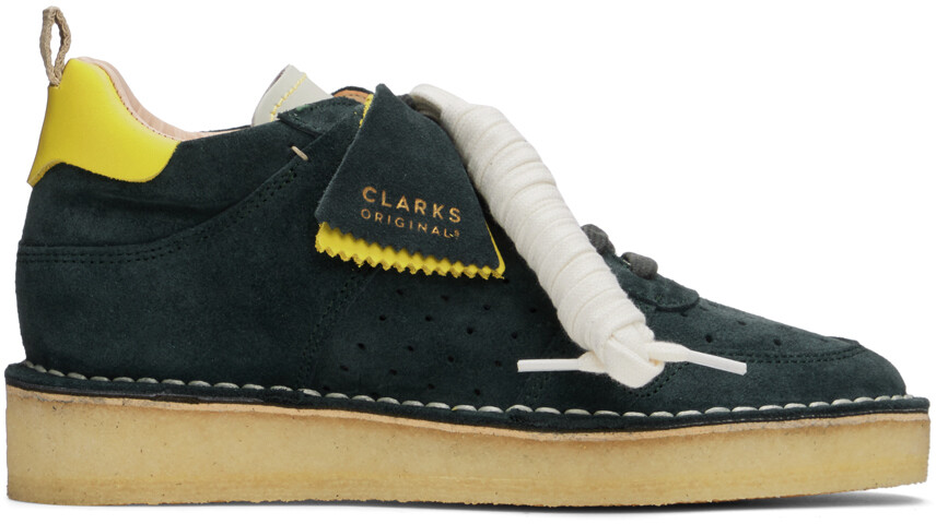 

Зеленые низкие кеды Desert Run Clarks Originals, Зеленый