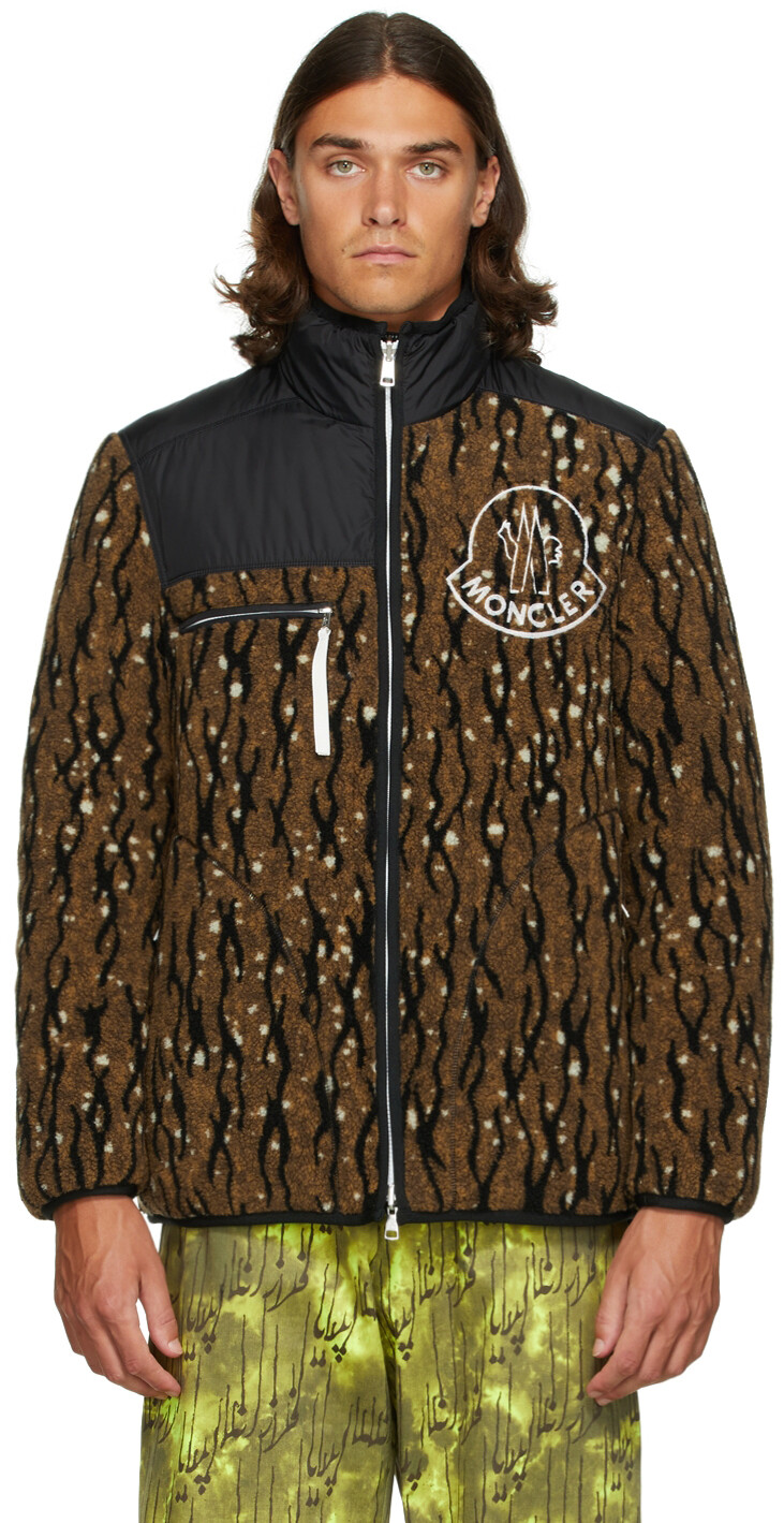 

2 Moncler 1952 Двусторонняя коричнево-черная пуховая куртка Inagi Moncler Genius, Черный