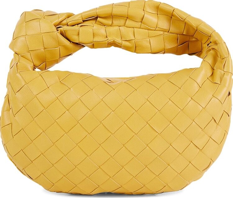 

Сумка Bottega Veneta Jodie Intrecciato 15 Nappa Ice Cream/Gold, желтый