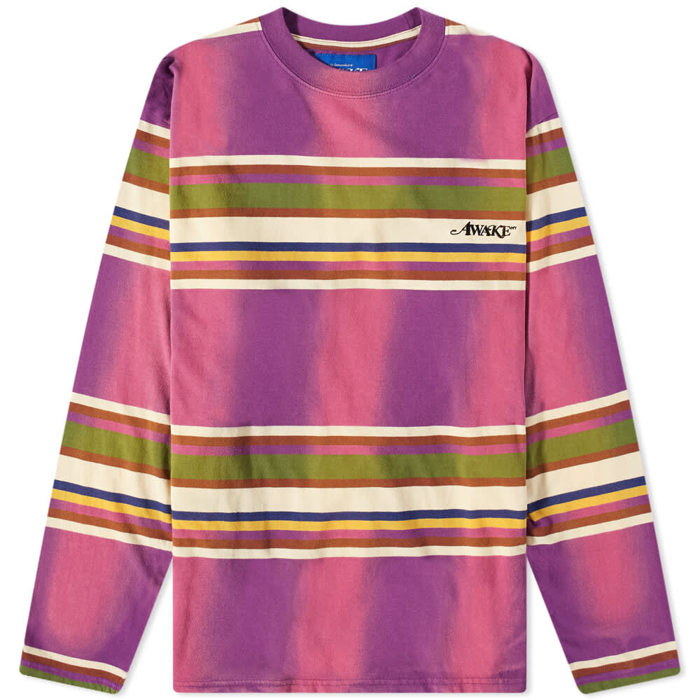 

Футболка Awake NY Long Sleeve Stripe Tee