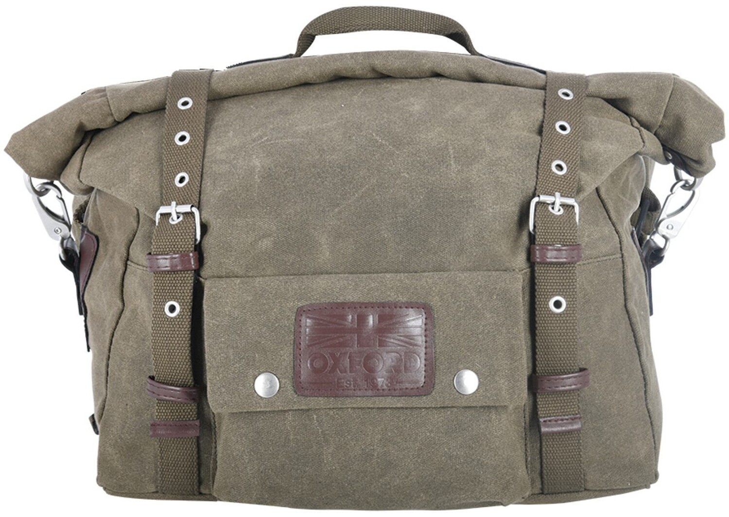 

Багаж на мотоцикл Oxford Heritage 40L Saddlebag, оливковый