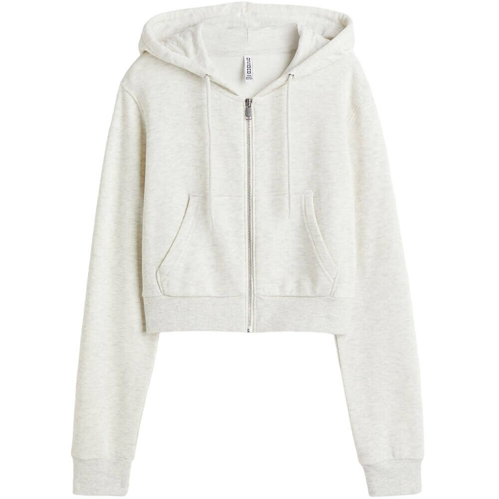 

Толстовка H&M Short Hooded, светло-серый