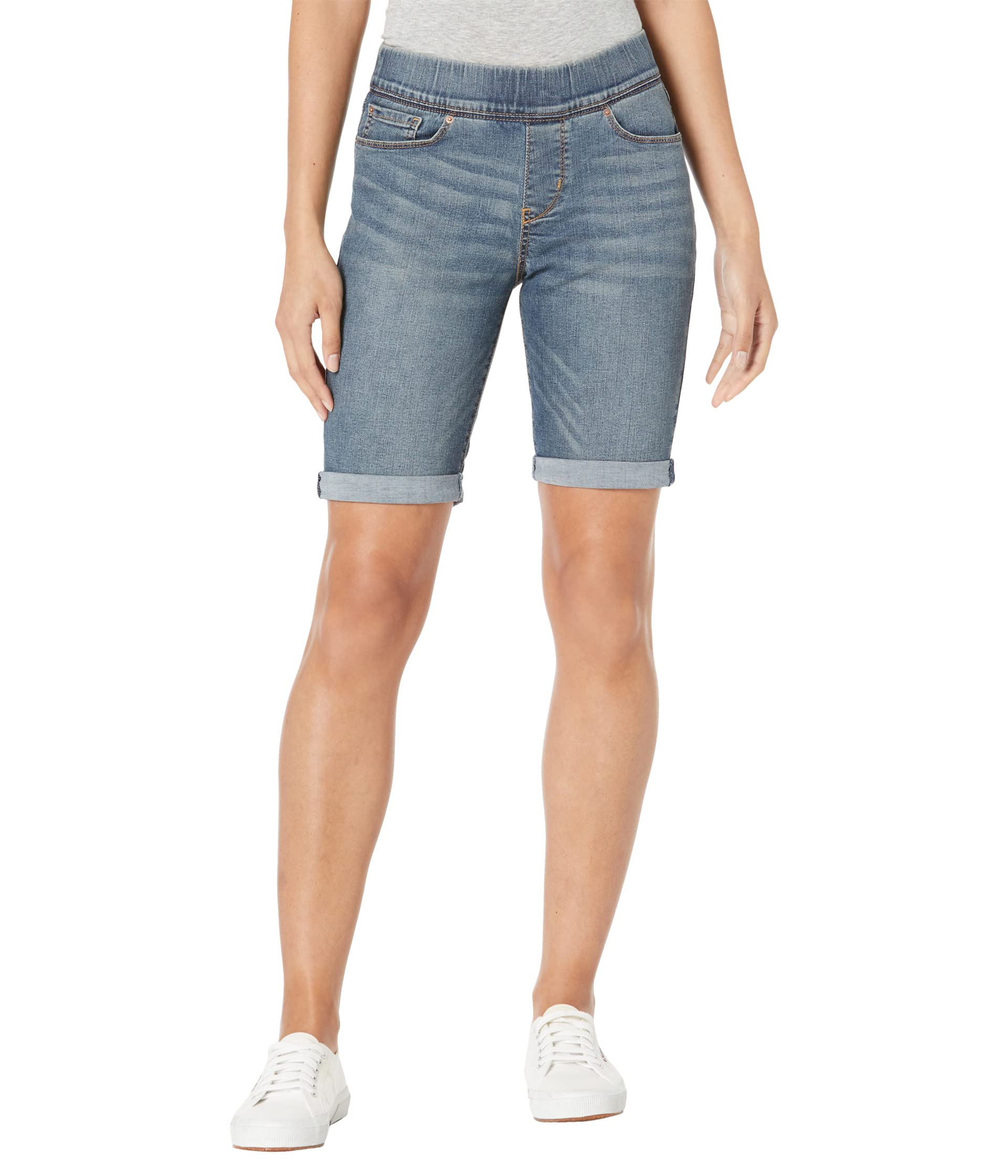 Шорты Signature by Levi Strauss & Co. Gold Label, Totally Shaping Pull on Bermuda Shorts джинсы signature by levi strauss