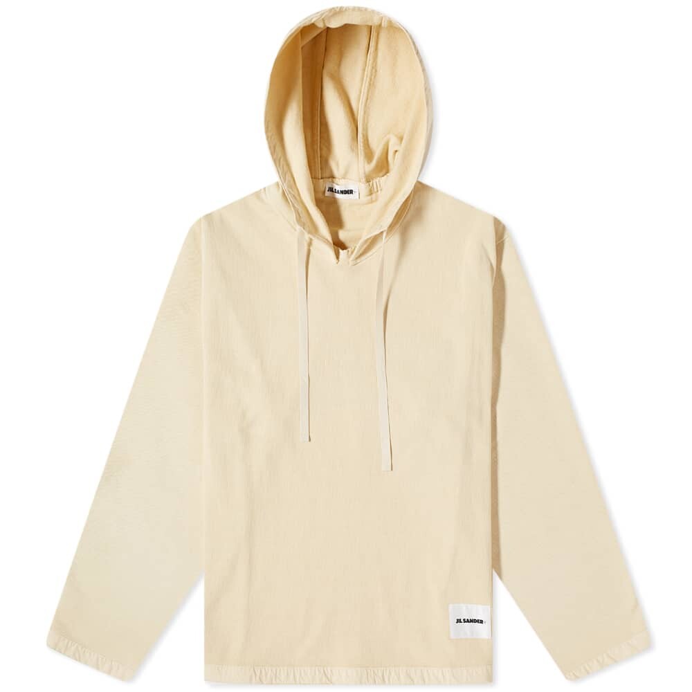

Толстовка Jil Sander Garment Dyed Popover Hoody, Серый