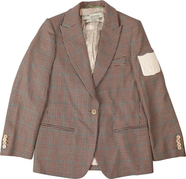 

Блейзер Off-White Check Print Blazer Mauve, фиолетовый