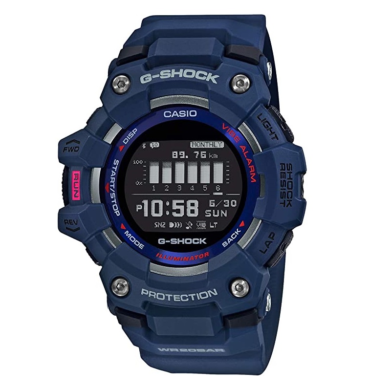 цена Умные часы CASIO G-Shock GBD-100-2JF, синий