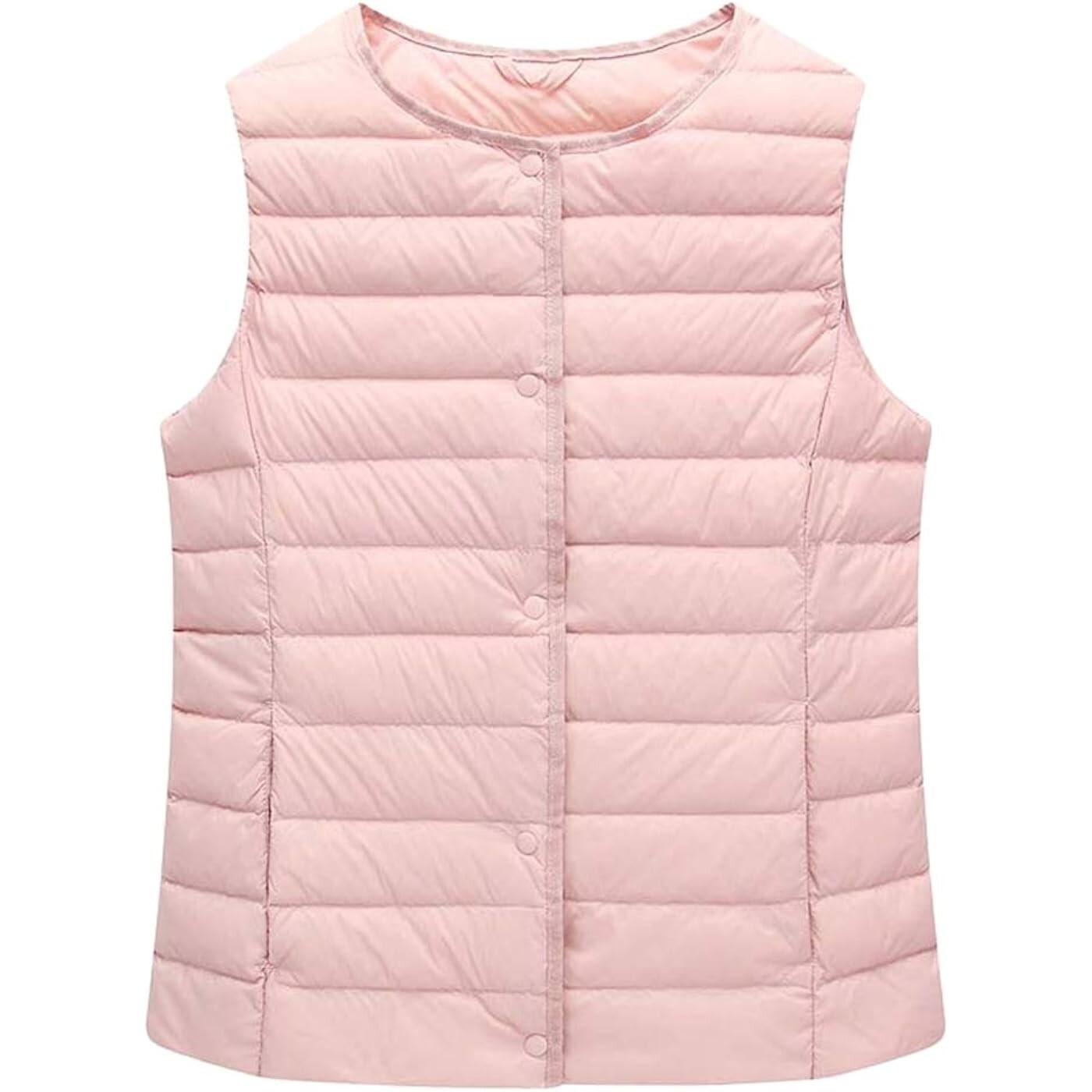 

Жилет Chickle Collarless Lightweight Quilted Zip Women's, розовый