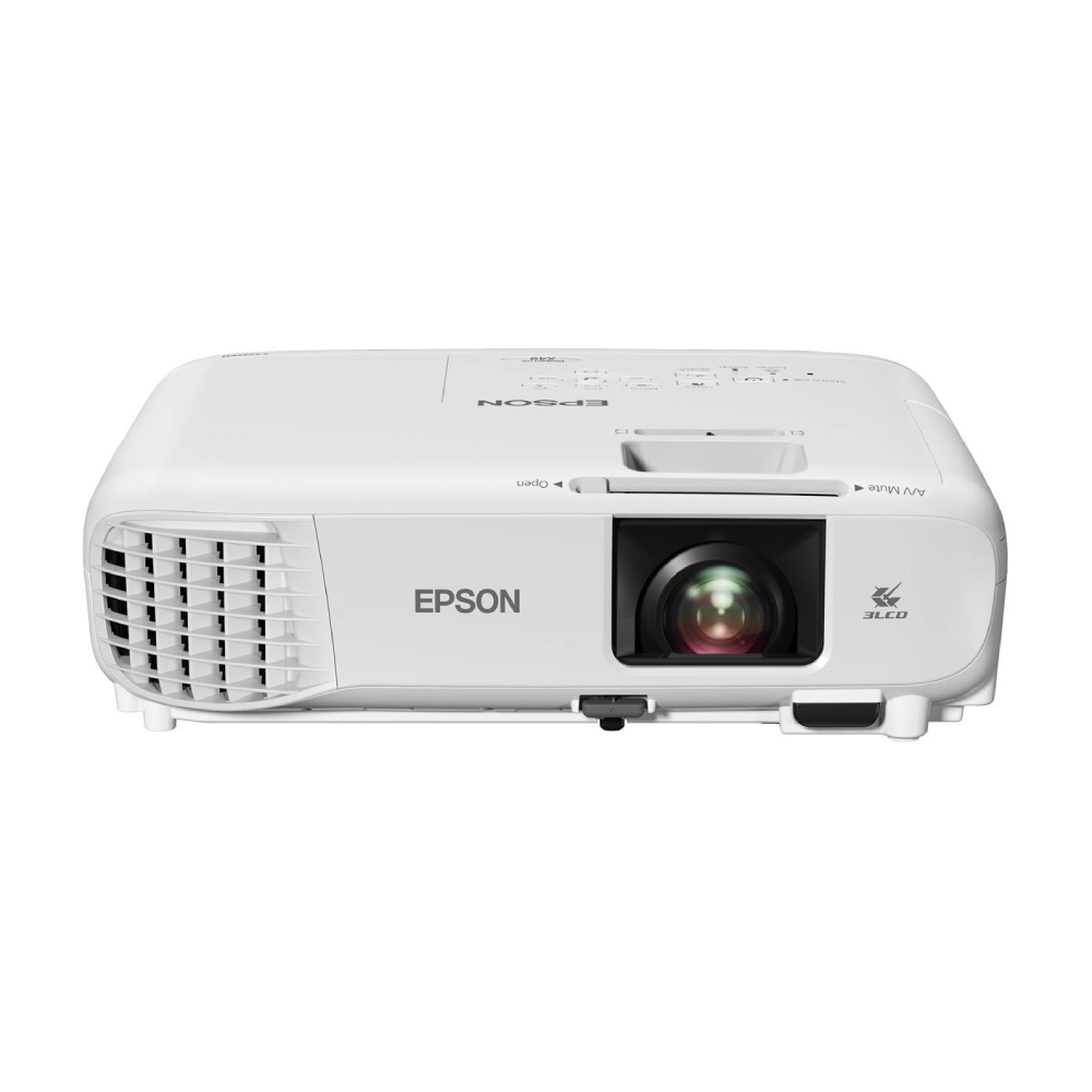 Проектор Epson PowerLite X49 XGA 3LCD, белый проектор viewsonic pa503x 3600 люмен 1024x768 22000 1 2xvga hdmi mini usb pal secam ntsc