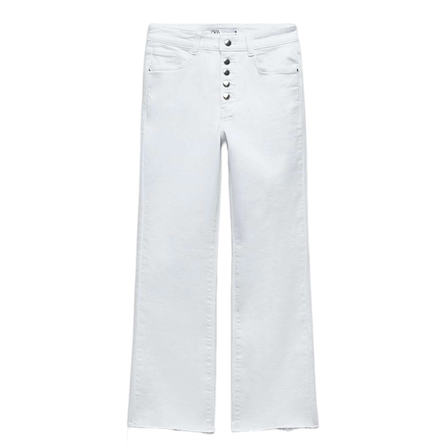 

Джинсы женские с высокой посадкой Zara Z1975 Mini Flare, белый