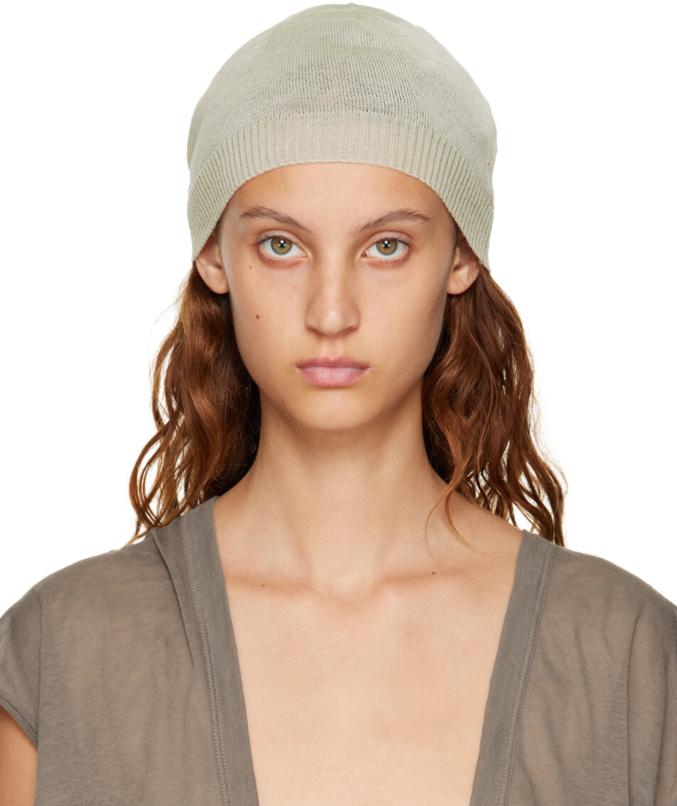 

Шапка-бини Off-White из натуральной шерсти Rick Owens