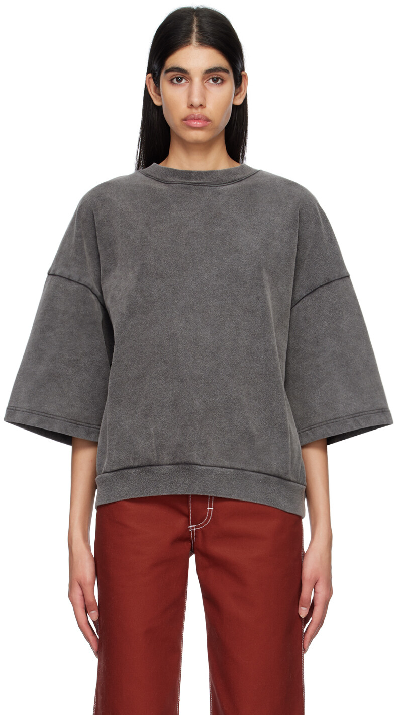 

Серая толстовка с нашивками Acne Studios, Серый