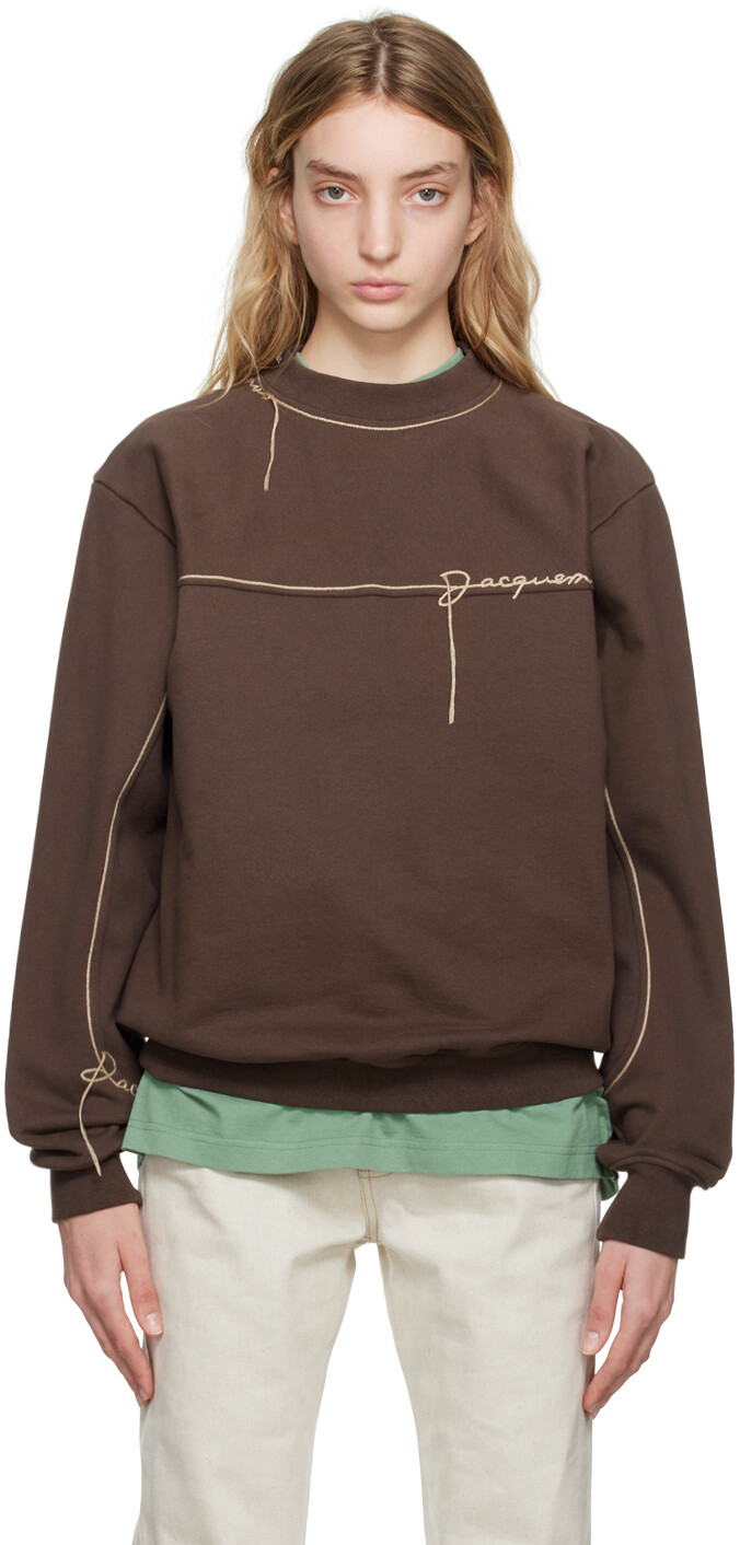 

Коричневый Толстовка Le Raphia 'Le Sweatshirt Fio' Jacquemus