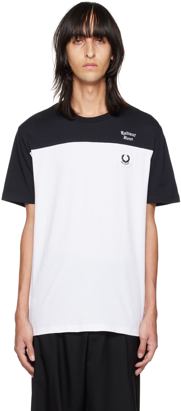 

Черный - Футболка Fred Perry Edition с цветными блоками Raf Simons