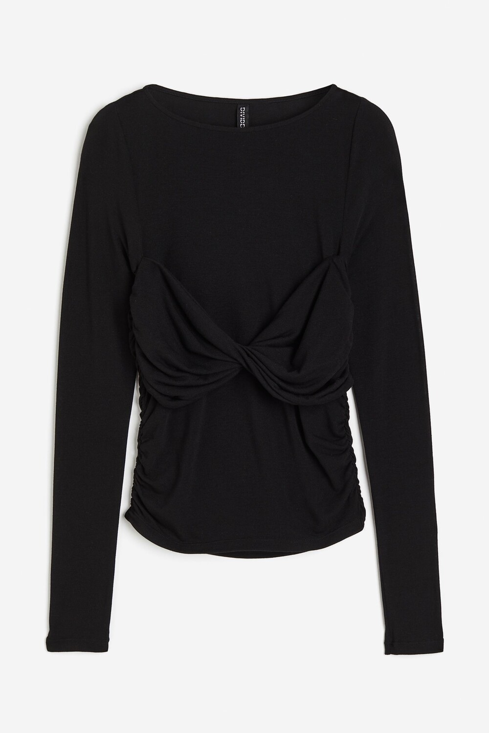 

Топ H&M Twisted-detail, черный