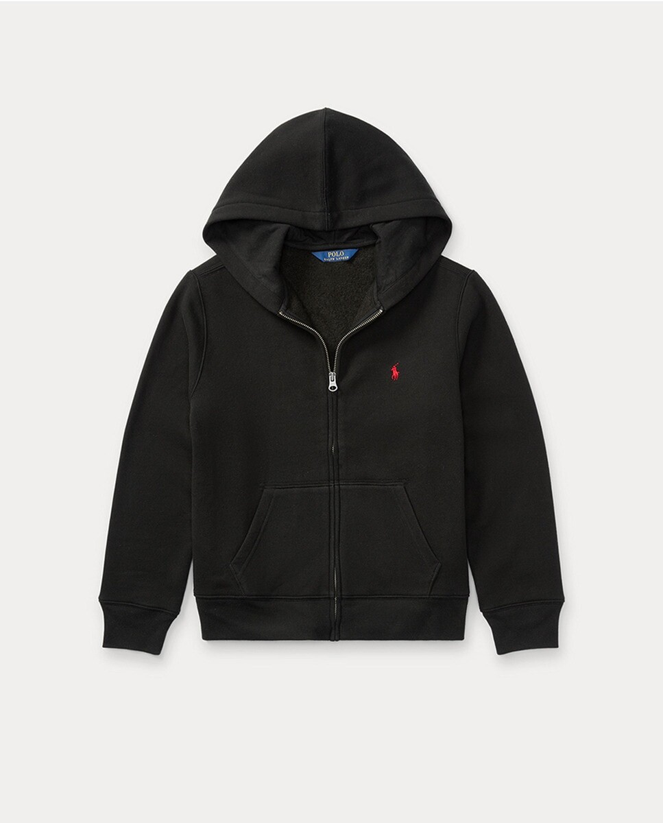 

Черная толстовка с капюшоном для мальчика Polo Ralph Lauren, черный
