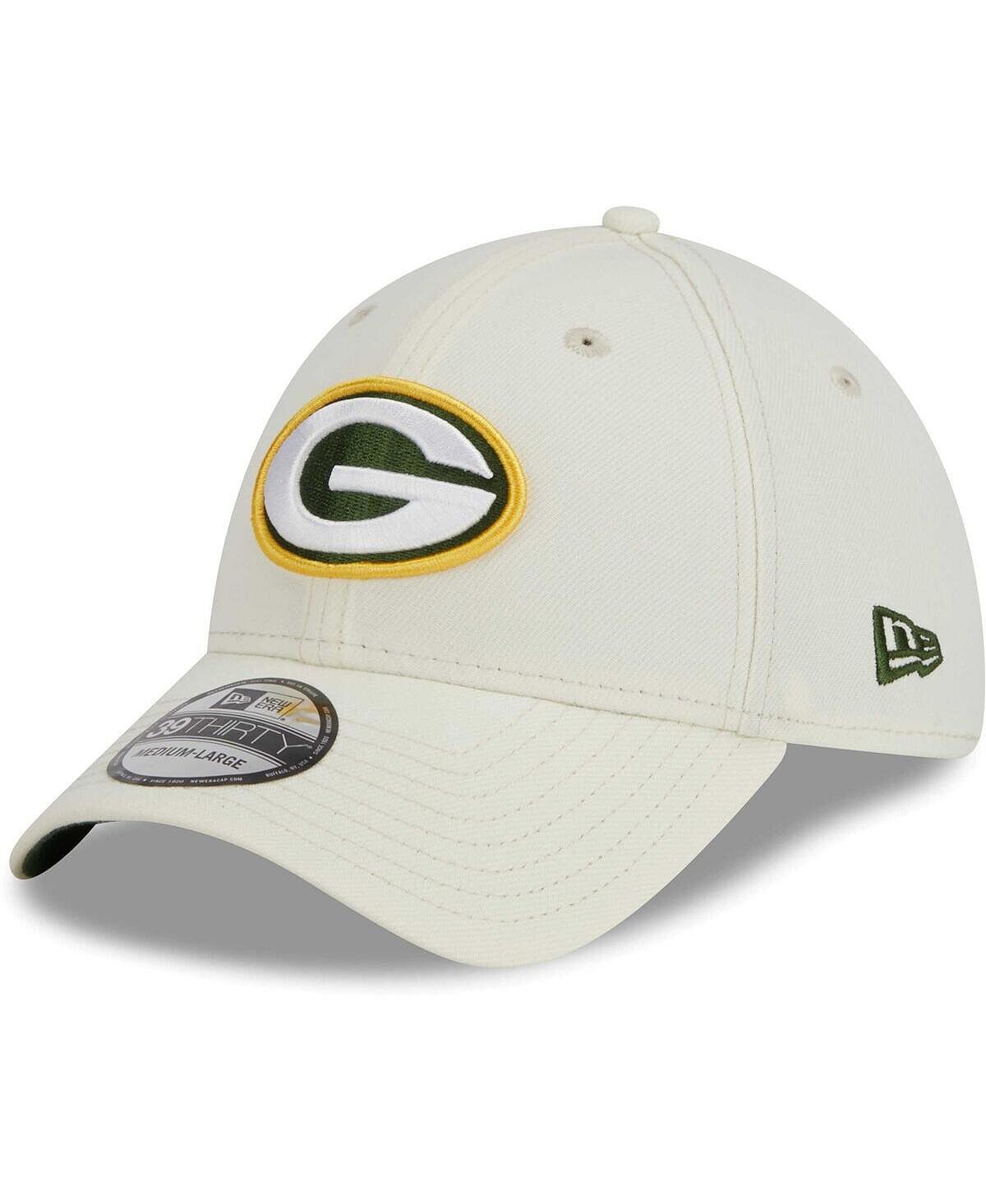 

Мужская кремовая кепка Green Bay Packers Classic 39THIRTY Flex Hat New Era