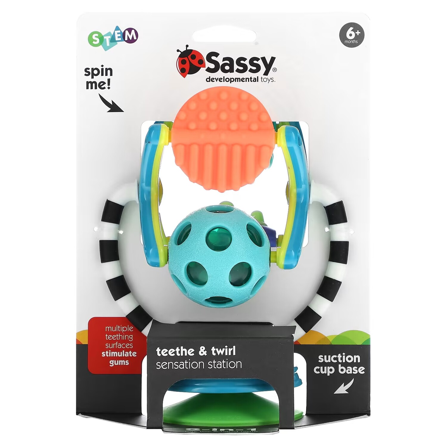 

Развивающие игрушки Sassy Станция Teeth & Twirl Sensation 6 месяцев+ 1 шт.